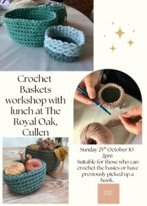Crochet event poster